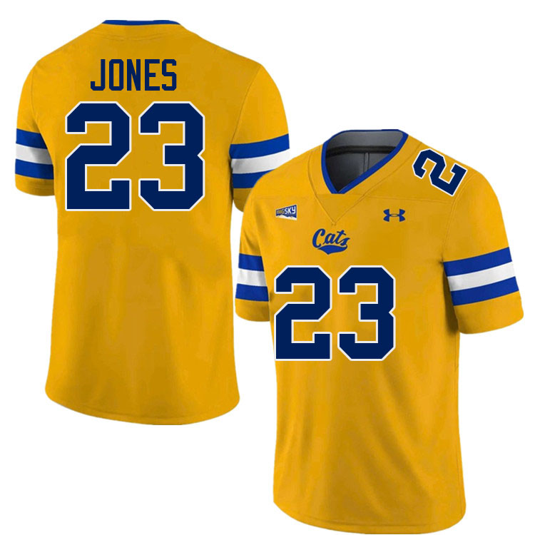 Montana State Bobcats #23 Adam Jones College Football Jerseys,Uniforms Stitched-Gold